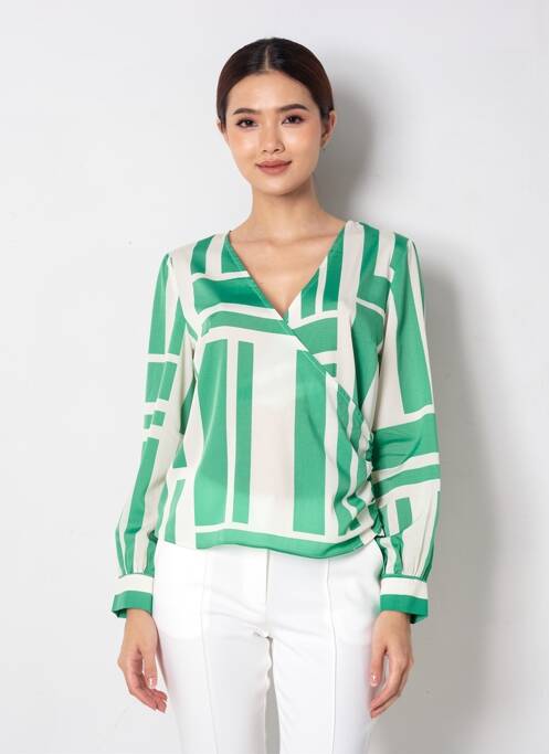 Blouse manches longues manches longues vert VERO MODA femme