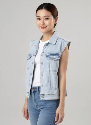 Veste en jean bleu GARCIA femme