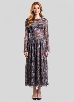 Robe longue bleu ESPRIT femme
