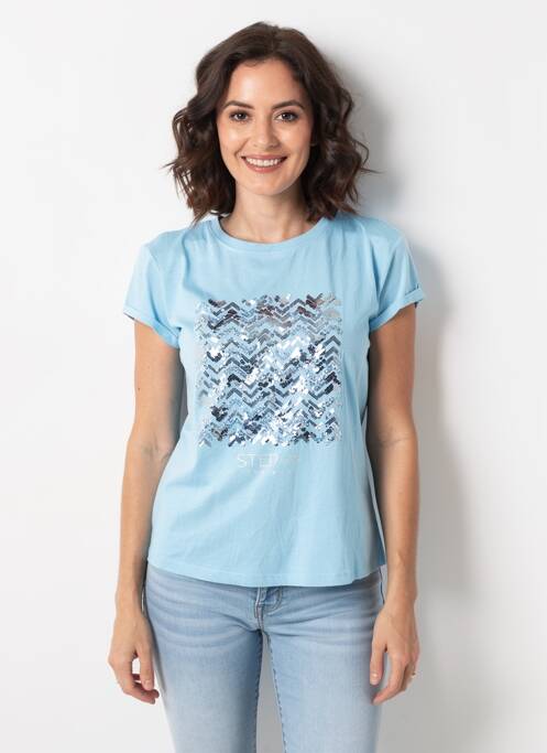 T-shirt bleu STREET ONE femme