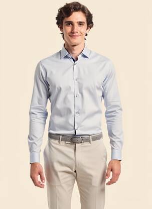 Chemise manches longues bleu JACK & JONES homme