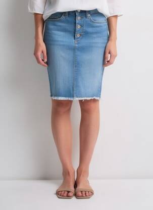 Jupe courte bleu ONLY femme