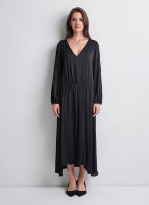 Robe longue noir ASTRID BLACK LABEL femme