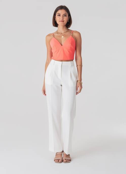 Top orange MORGAN femme