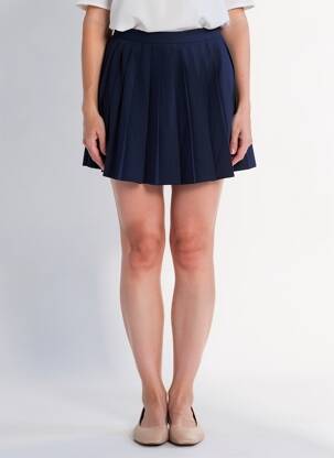 Jupe courte bleu ONLY femme