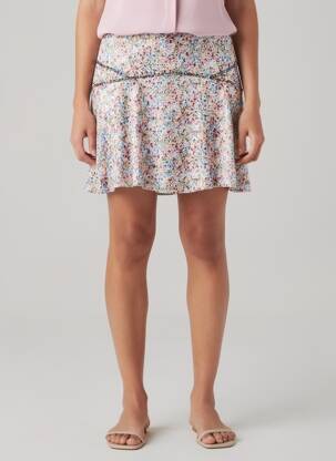 Jupe courte blanc GARCIA femme