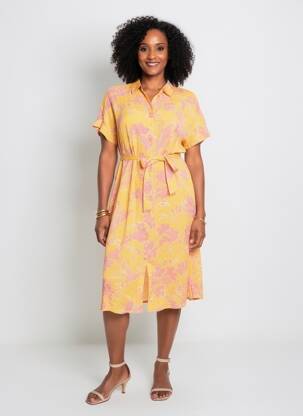 Robe courte jaune VERO MODA femme
