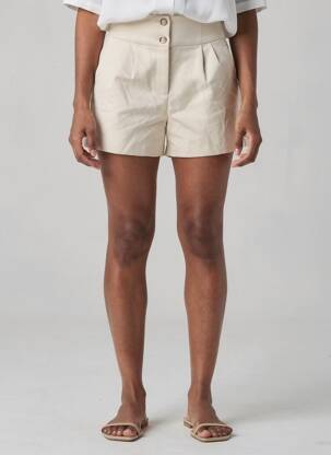 Short beige MORGAN femme