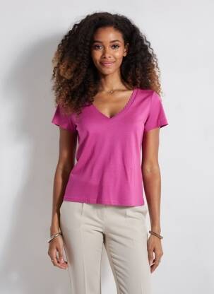 T-shirt rouge MORGAN femme
