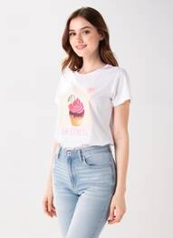 T-shirt blanc MORE & MORE femme
