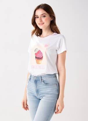 T-shirt blanc MORE & MORE femme