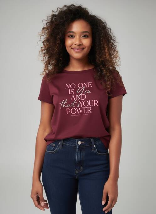 T-shirt marron STREET ONE femme