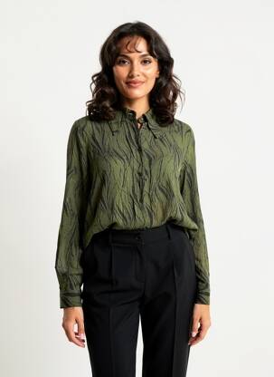 Chemisier coupe droite vert CARMAKOMA femme