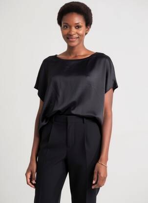 T-shirt noir STREET ONE femme