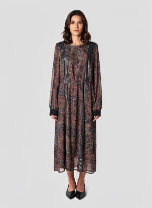 Robe longue marron NÜ femme