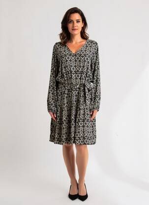 Robe longue noir GARCIA femme