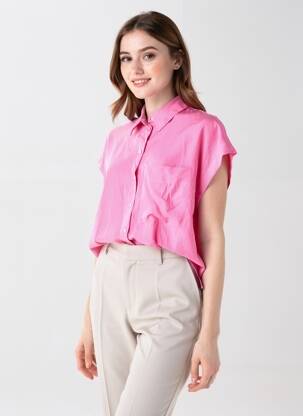 Chemisier rose MANGO femme