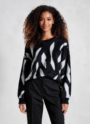 Pull col rond noir VILA femme
