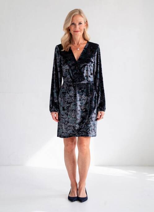 Robe mi-longue noir GARCIA femme