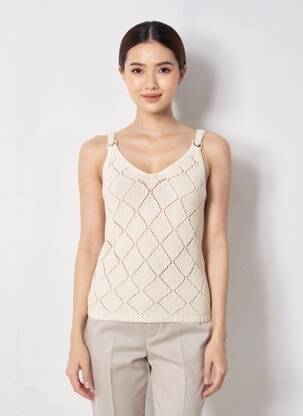 Pull beige MORGAN femme