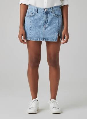 Jupe courte bleu MANGO femme
