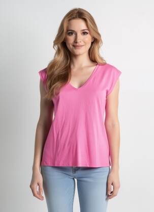T-shirt rose PIECES femme