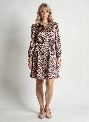 Robe mi-longue violet AMELIE & AMELIE femme