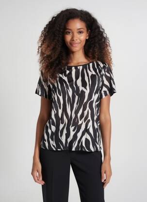 T-shirt noir STREET ONE femme