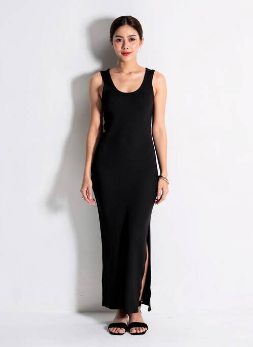Robe pull noir MANGO femme