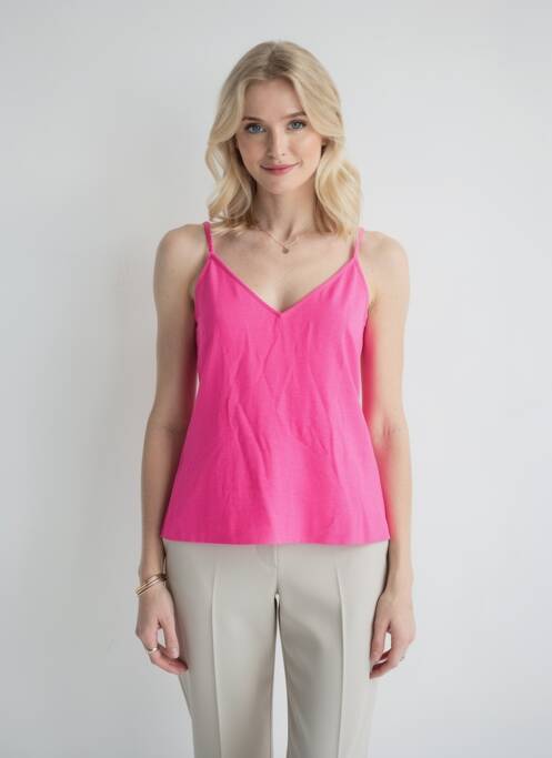 Top col v rose VERO MODA femme
