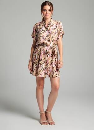 Robe courte rose VERO MODA femme