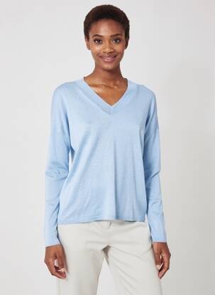 Pull bleu MANGO femme