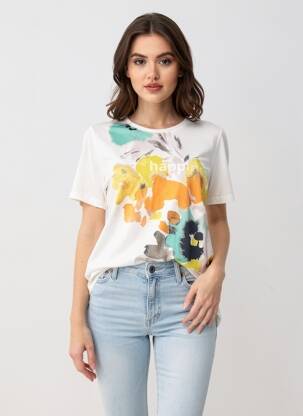 T-shirt blanc S.OLIVER femme