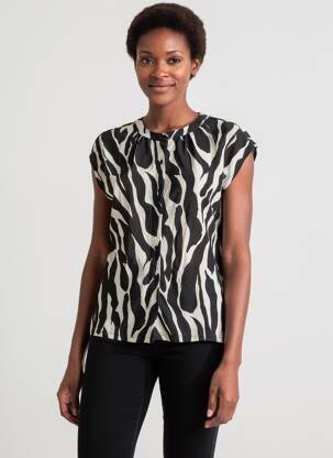 T-shirt noir STREET ONE femme