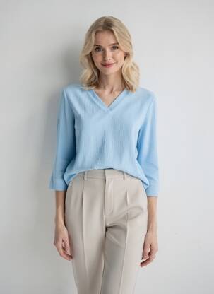 T-shirt bleu STREET ONE femme