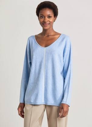 Pull bleu STREET ONE femme
