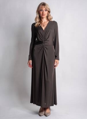 Robe longue noir LE TEMPS DES CERISES femme
