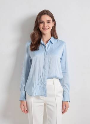 Chemisier bleu TOM TAILOR femme
