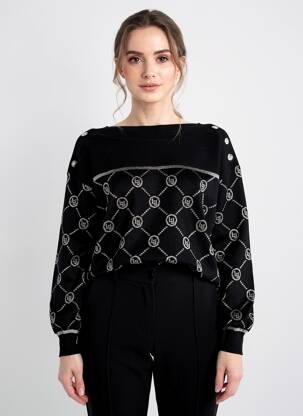 Pull noir LIU JO femme
