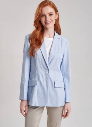 Blazer bleu MOLLY BRACKEN femme