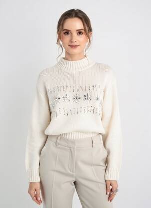 Pull blanc MANGO femme