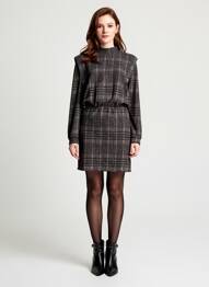 Robe mi-longue gris MORGAN femme
