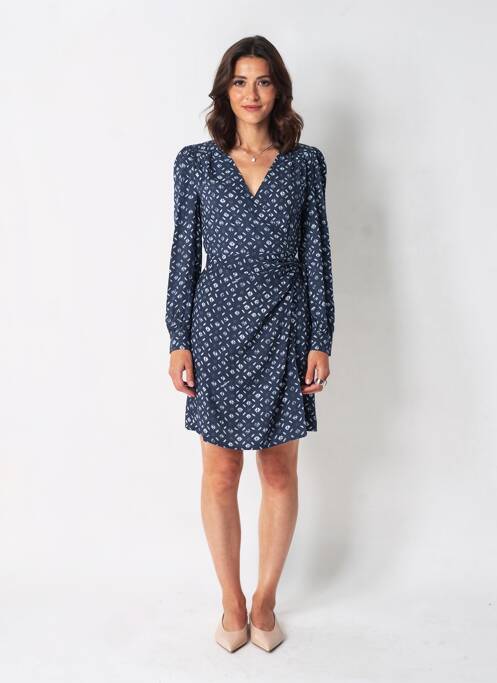 Robe mi-longue bleu PEPE femme