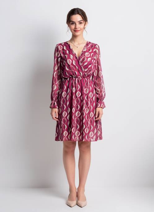 Robe mi-longue violet ZABAIONE femme