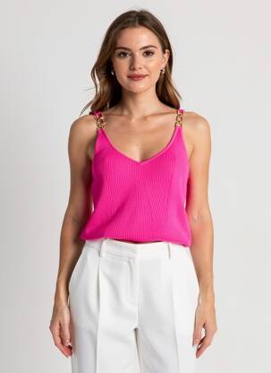 Débardeur rose MORGAN femme