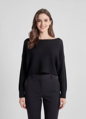Pull noir CLOUDS OF FASHION femme