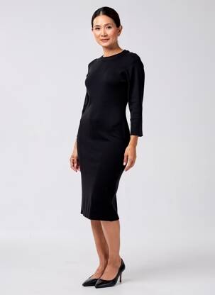 Robe pull noir ZABAIONE femme