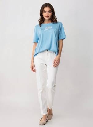 T-shirt bleu STREET ONE femme