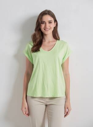 T-shirt vert STREET ONE femme