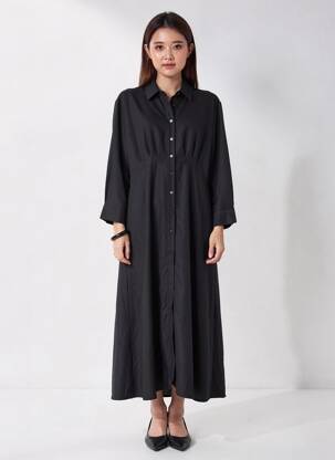 Robe longue noir ASTRID BLACK LABEL femme